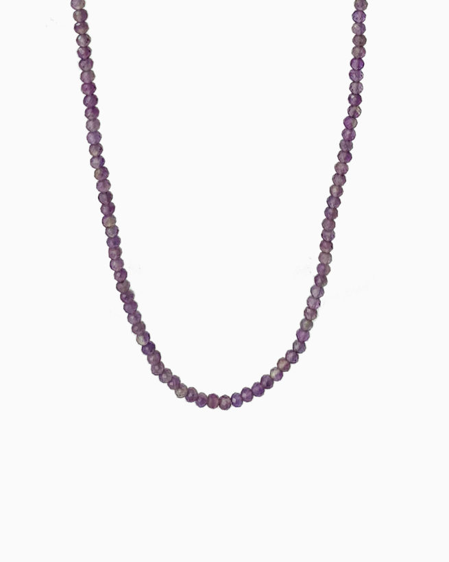 beaded amethyst necklace by veda