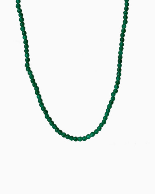 emerald beaded necklace by veda