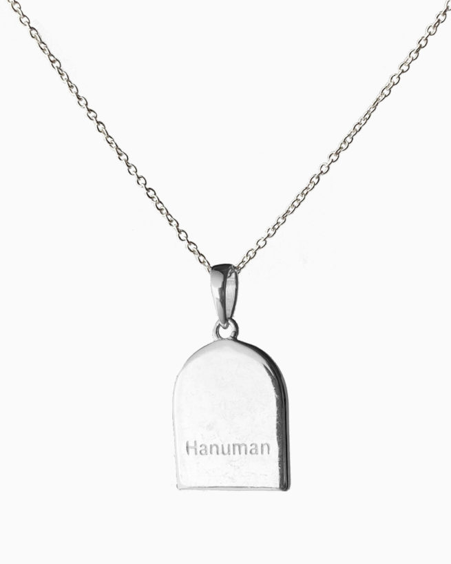 silver hanuman god pendant by veda