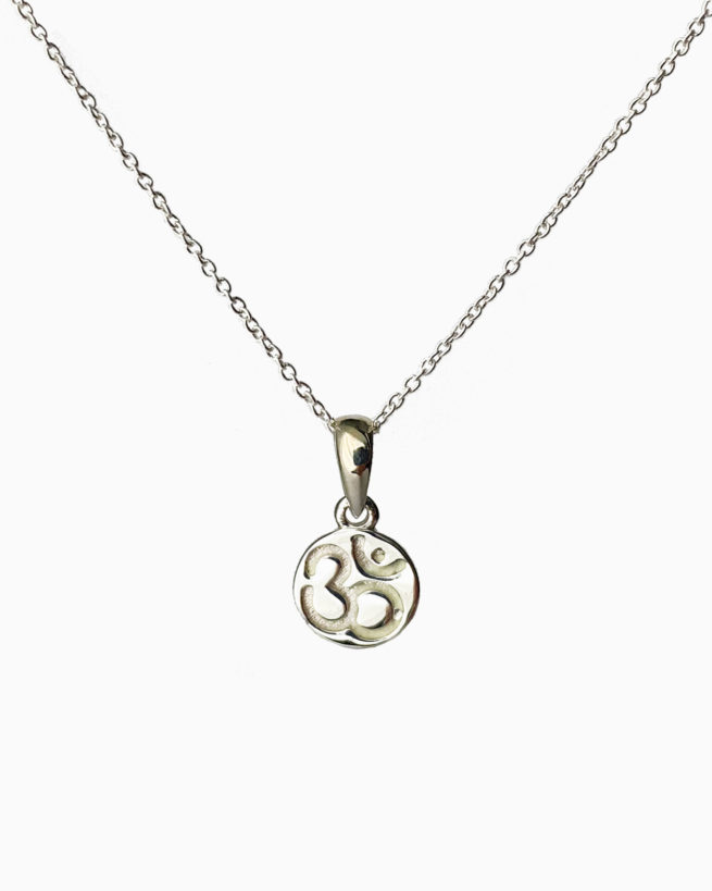 silver ohm necklace by veda