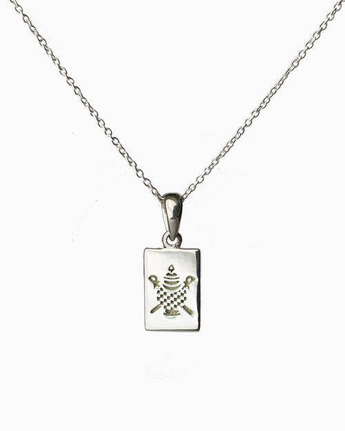 silver treasure vase necklace by veda