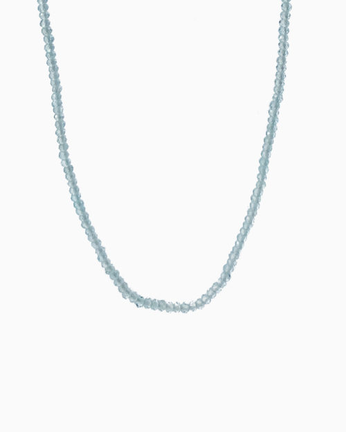 blue topaz beaded necklace by veda