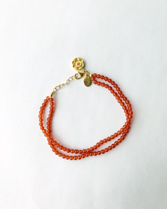 carnelian sacral chakra bracelet by veda