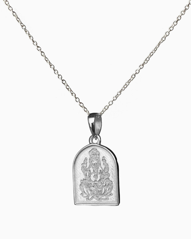 silver ganesh pendant by veda