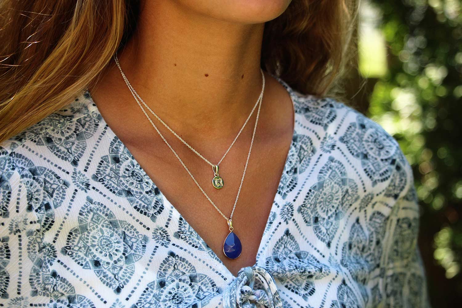 veda jewelry stone pendant and chakra necklaces